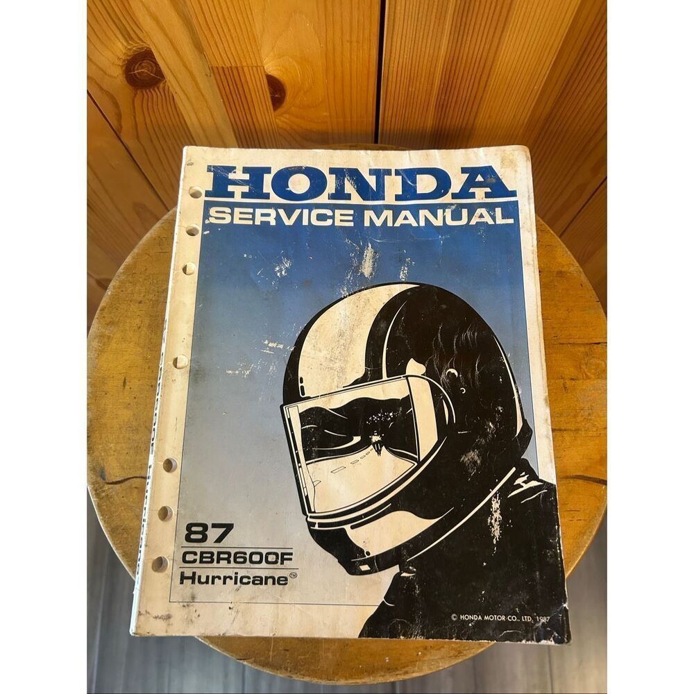 OEM Honda Motorcycle 1987 CBR600F HURRICANE Service Manual  (5430)